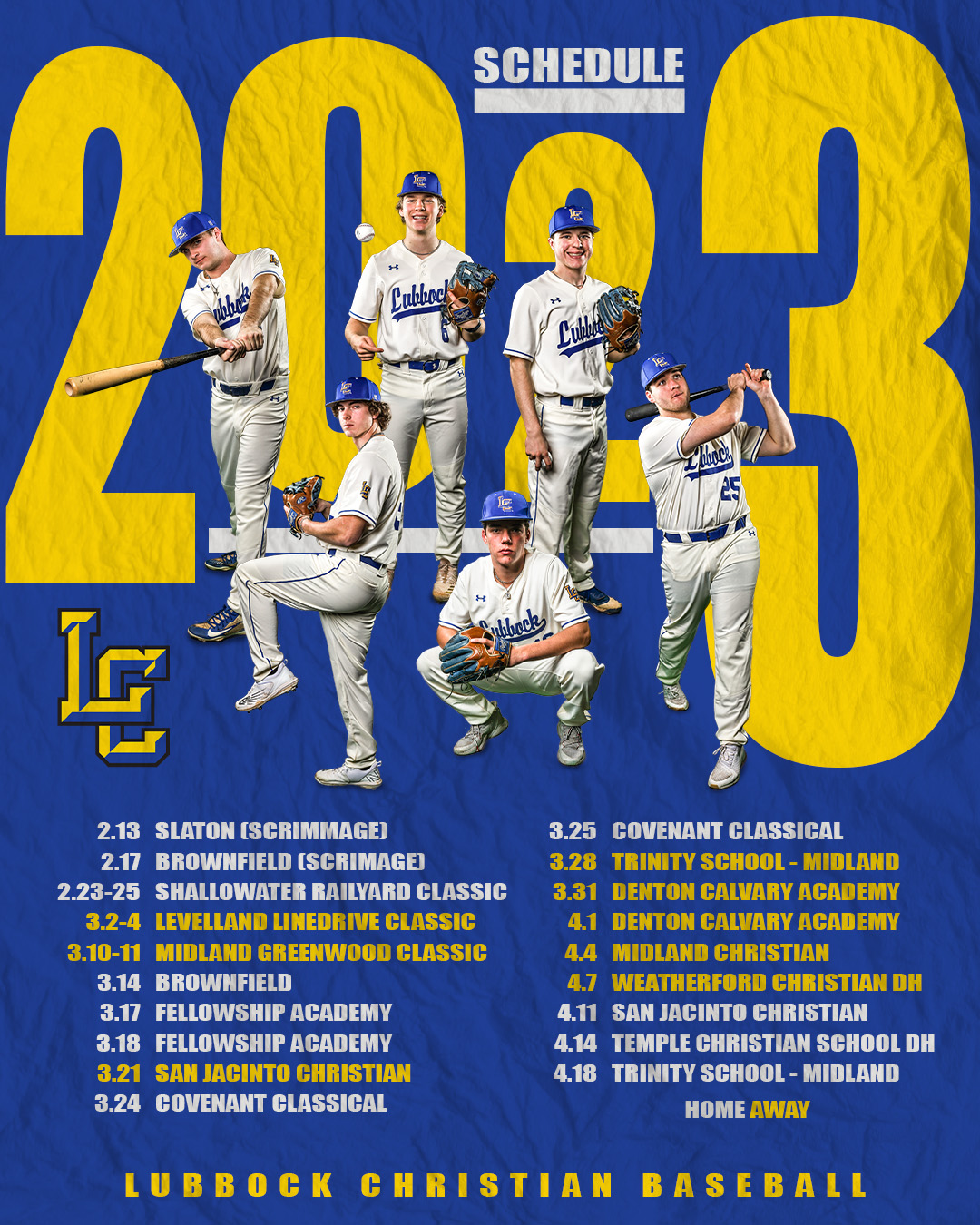 Chap Baseball Releases 2022 Schedule - Lubbock Christian